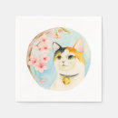Buscar gato japonés servilletas Animales