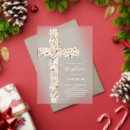 Buscar baptism cuadradas invitaciones Rosa