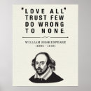 Buscar cita de william shakespeare posters Tipografía