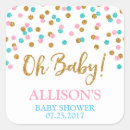 Buscar baby shower niña pegatinas Oro