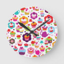 Buscar cerezas lindas relojes de pared Torta