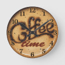 Buscar tiempo del café relojes de pared Cafeína