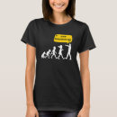 Buscar teoría de la evolución camisetas Chiste