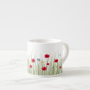 Buscar amapolas rojas tazas Floral