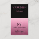 Buscar esmalte uñas de tarjetas de visita Moderno