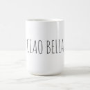 Buscar italiano tazas botellas Ciao bella