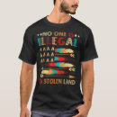 Buscar nadie es ilegal camisetas Americano