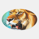 Buscar león rojo pegatinas Leones