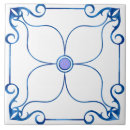 Buscar lila y azul azulejos Floral