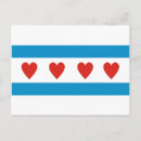 Buscar bandera de chicago postales Ee uu