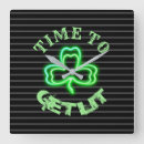 Buscar pub irlandés relojes de pared Trébol