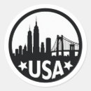 Buscar silueta de nueva york pegatinas Rascacielos
