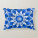 Buscar mandala azul cojines Patrón