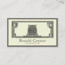 Buscar billete tarjetas de visita Monograma