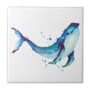 Buscar ballena azul azulejos Acuarela