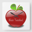 Buscar manzana roja relojes de pared Profesor