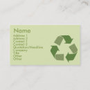 Buscar recicle tarjetas de visita Va el verde
