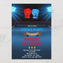 Buscar boxeo invitaciones Fiesta de boxeo