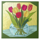 Buscar tulipanes pintados azulejos Floral