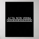 Buscar verbos posters Acta non verba