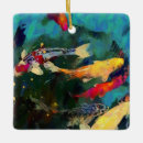 Buscar pescados japoneses cojines Rojo