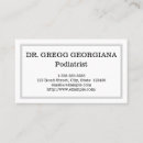 Buscar podiatrist tarjetas de visita Profesional