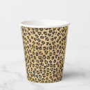 Buscar leopardo papel vasos Animal salvaje