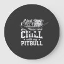 Buscar pitbull relojes de pared Lobo