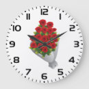Buscar rosas relojes de pared Romántico