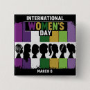 Buscar día para mujer internacional chapas Feminista