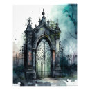 Buscar cementerio de halloween posters Gótica