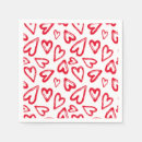Buscar corazones rojos servilletas Día de san valentín