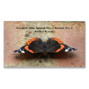 Buscar mariposa roja tarjetas de visita Rojo