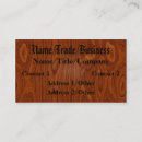 Buscar madera dura tarjetas de visita Negocio