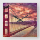 Buscar puente golden gate relojes de pared Ciudad
