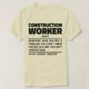 Buscar trabajador de construcción camisetas Constructor