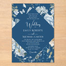 Buscar floral azul boda invitaciones Jardín