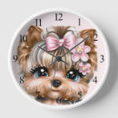 Buscar yorkies relojes de pared Cachorros