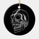 Buscar cráneo blanco y negro adornos Gótico