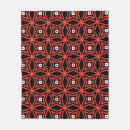 Buscar roja y negra mantas cobertores Patrón