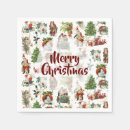 Buscar retro christmas servilletas Vintage