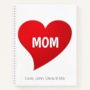 Buscar corazón rojo cuadernos Madre