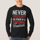 Buscar instructor de la aptitud camisetas Entrenador