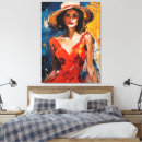 Buscar expresivo lienzos Rojo