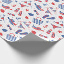 Buscar azul blanco rojo papel de regalo Para ella