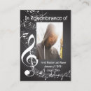 Buscar musical tarjetas de visita Cantante