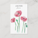 Buscar amapolas tarjetas de visita Flores