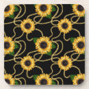 Buscar girasol amarillo posavasos Elegante