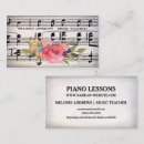 Buscar partitura tarjetas de visita Pianista