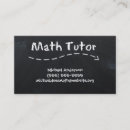 Buscar matemáticas tarjetas de visita Instructor